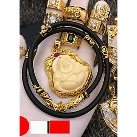 Dây chuyền nam mặt Phật Di Lặc mạ Vàng 24k MD43