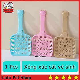 Xẻng xúc cát vệ sinh cho mèo - xẻng hốt cát dọn vệ sinh phân cho mèo