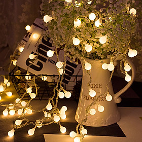 Đèn led trang trí bóng tròn dài 6m - 40  bóng trang trí noel lễ tết