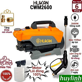 Mua Máy xịt rửa xe Hukan CWM2600 - Công suất 2600W - Áp lực 150 bar - Motor lõi đồng 100% - Tặng khớp nối nhanh đầu ra