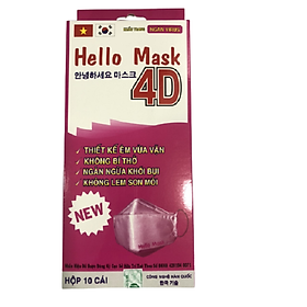 Khẩu trang 4D kháng khuẩn Hello Mask Fashion - Premium