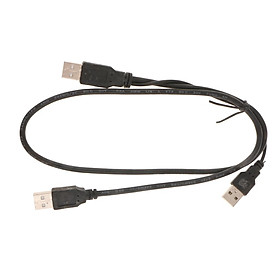 70cm USB2.0 Mobile Hard Disk Data Y Cable Extension Cable Male To Male