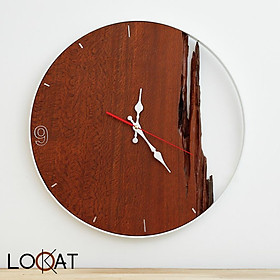 Mua Đồng Hồ Treo Tường Hiện Đại Từ Gỗ Mộc DH24050053