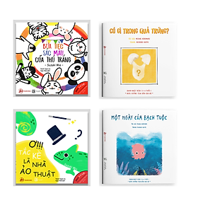 Sách Set 4 cuốn Ehon Màu Sắc - Cho bé 0-6 tuổi thông minh, sáng tạo