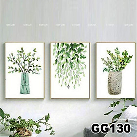 Hình ảnh Review Tranh treo tường canvas lọ hoa trang trí phòng khách, phòng ngủ, phòng ăn, spa, tranh decor nhà cửa phong cách hiện đại