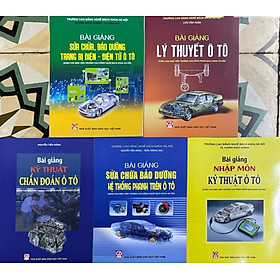 Sách - Combo 5 cuốn Nhập môn Kỹ thuật ô tô + Kỹ thuật chuẩn đoán ô tô + BG sửa chữa bảo dưỡng hệ thông....