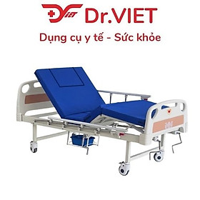 GIƯỜNG Y TẾ 3 TAY QUAY CÓ BÔ VỆ SINH GBM-094A