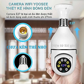 Camera an ninh bóng đèn yoosee thông minh HD 1080P xoay 360 độ không dây