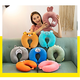 Mua Gối Cổ Chữ U Aquaria Totoro Quà Tặng Siêu Mịn - Gối Chữ U Kê Cỗ Đi Xe Hình Thú