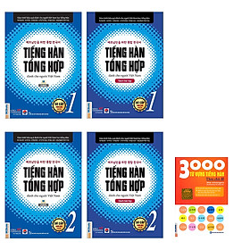 [Download Sách] Combo bộ 4 cuốn Giáo trình tiếng Hàn tổng hợp dành cho người Việt Nam kèm 300 từ Hàn thông dụng HD