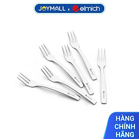 Mua Bộ 6 dĩa tráng miệng Elmich EL0002D128  Hàng chính hãng  thép không gỉ 304 cao cấp - JoyMall