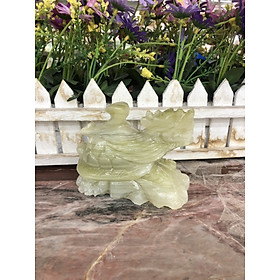Mua Tượng Long Quy Rùa đầu Rồng phong thủy đá ngọc Onyx - Dài 10 cm