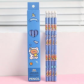 Set 4 bút chì hình phi hành gia hoạt hình dễ thương H174