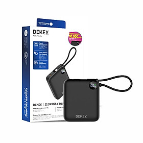 Mua Pin Sạc Dự Phòng 10.000mAh Sạc nhanh 22.5W USB-C PD Power Bank DEKEY Power Pioneer kèm cáp sạc  chính hãng Dekey Japan_ Hàng chính hãng