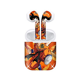 Mua Miếng dán skin chống bẩn cho tai nghe AirPods in hình Songoku Dragon Ball - 7vnr027 (bản không dây 1 và 2)