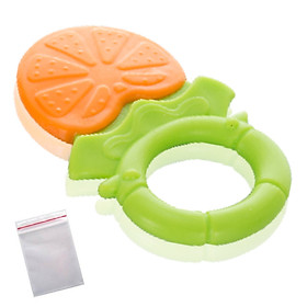 Gặm nướu an toàn cho bé hình trái cây tặng kèm 2 zipper 12cm