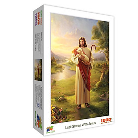 Bộ ghép hình hộp 1000 mảnh-Lost Sheep With Jesus