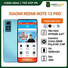 Điện thoại Xiaomi Redmi Note 12 Pro 4G (8GB/256GB) - Hàng chính hãng