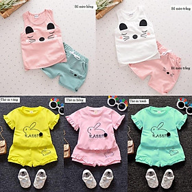 Bộ bé gái ( sét thỏ mới ) size 7-20kg