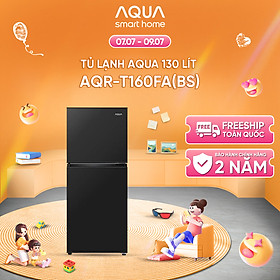 Tủ lạnh AQUA ngăn đá trên 130L AQR-T160FA(BS) - Freeship toàn quốc - Hàng chính hãng - Bảo hành 2 năm
