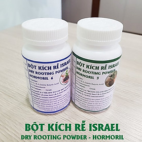 Bột Kích Rễ Israel cây thân mềm (hũ 100gr) không ngừa nấm Hormoril 3 nhập khẩu Israel Dry Rooting Powder Hormoril 3 kích cây con ra rễ nhanh khẻo