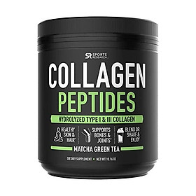Bột Collagen Peptides Đã được xác minh không biến đổi gen, được chứng nhận thân thiện với Paleo và không chứa Gluten - Không hương vị (Hũ 16oz)