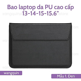 Túi đựng bảo vệ tích hợp giá đỡ cho MacPro Asus Acer 11.6" / 13.3" / 14" / 14.6" Da PU cao cấp nhiều màu Bao Laptop
