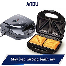 Mua Máy Kẹp Nướng Bánh Mì NIKAI  Ép Bánh Sandwich  Rán Trứng  Làm Đồ Ăn Sáng  Nướng Thịt 2 Mặt Đa Năng