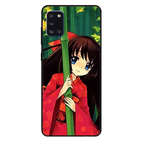 Ốp lưng dành cho Samsung A31 mẫu Anime Cô Gái Kimono Đỏ