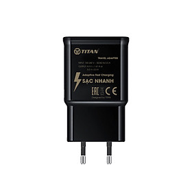 Củ Sạc Nhanh Quick Charge 3.0 Cho SAMSUNG,VIVO,XIAOMI,OPPO...-TITAN SN08 - Hàng Chính Hãng