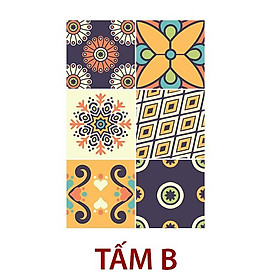 Decal dán bếp Decan dán tường Decal chống nước dán kính, nhà tắm - Decal gạch bông loại 1- Bohemieng