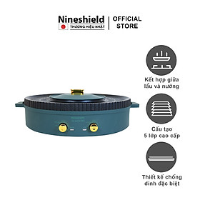 Mua Nồi Lẩu Nướng Đa Năng 2 Trong 1 Nineshield KB - 518 Loại To 51 Cm - Hàng chính hãng