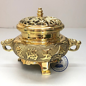 Mua LƯ XÔNG TRẦM ĐỒNG HAI MẶT KH18530