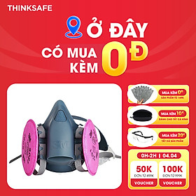 Mua Mặt nạ phòng độc 3M 7502 kết hợp phin lọc 3M 2091 | Chống độc  khói hàn  bụi mụn - Thinksafe