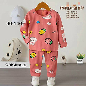 Bộ cotton dài bé gái từ 9-42kg