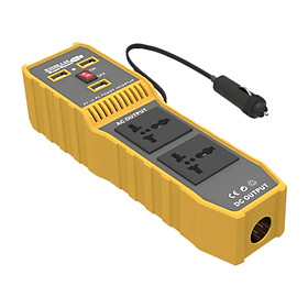 DC to AC Car Power Inverter Charger 3 USB Ports 2 AC Outlet Peak 400W 220V