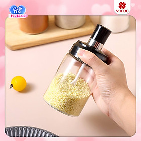Mua Hũ Đựng Gia Vị Thủy Tinh Có Thìa 250ml  Lo Gia Vị VANDO