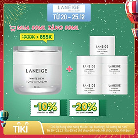 Kem dưỡng nâng tông da trắng hồng tự nhiên Laneige White Dew Tone Up Cream 50ml