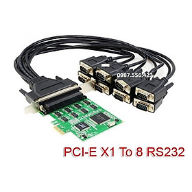 Cạc chuyển đổi  PCI-E ra 8 cổng Com (RS232 )  FG-EMT09A-1-BC01