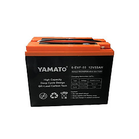 Ắc Quy Xe Máy Điện YAMATO 6-EVF-55 12V-55AH, acquy dùng cho Xe Điện, Năng Lượng Mặt Trời