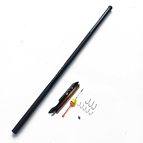 CẦN CÂU TAY HEMUSHR - CẦN ĐƠN 3H (CT104) + CƯỚC PHAO CHÌ LƯỠI CÂU NẸP CẦN
