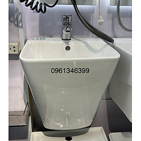 Chậu lavabo, chậu rửa mặt liền chân dài, treo tường. hàng đẹp