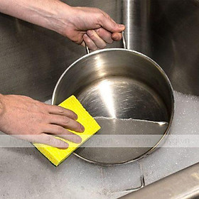Mua Miếng chùi rửa 2 mặt vàng xanh cùng lớp bọt biển kháng khuẩn 3M Scotch-Brite 74