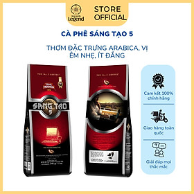 Cà Phê Rang Xay Sáng Tạo 5 Trung Nguyên Legend – Gói 340g – 100% Arabica, Vị Êm Dịu, Hậu Thơm Dài - Pha Phin