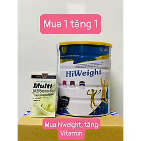 [Tặng 1 Vitamin] Sữa Tăng Cân Hiweight Lon Thiếc - Mẫu Mới 650g - Sữa Tăng Cân Hiệu Quả Cho Người Gầy