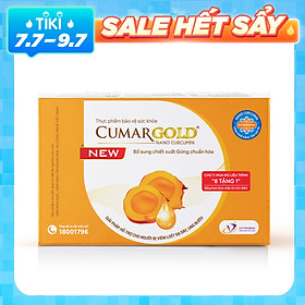 Viên nang mềm Nano curcumin Cumargold new 150 mg cùng gừng chuẩn hóa hỗ trợ cải thiển trào ngược, viêm loét dạ dày tá tràng