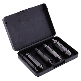 5Pieces Broken Bolt Remover Screw Extractor Drill Bits Guide Set Hand Tool