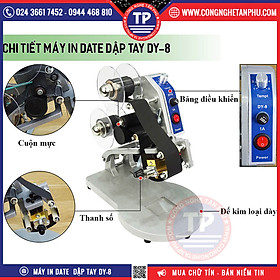 Mua Máy in date dập tay DY8