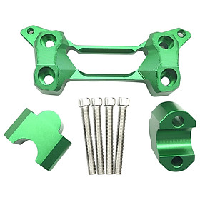 Motorcycle Handlebar Riser Kit with Screws Clamp Mount Adapter for Kawasaki  650