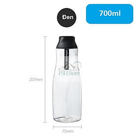Bình nước cho bé đi học Lock&Lock nhựa PET dung tích 500/700ml an toàn thực phẩm HAP558 HAP559